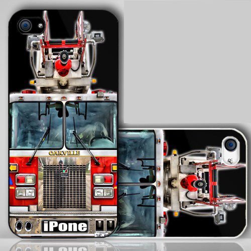 Fire Truck Front Firefighter  iPhone Case Cover    067