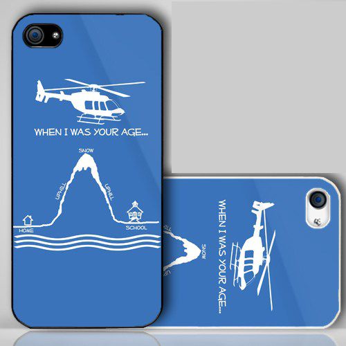 Funny Mountain Snow Home School   iPhone Case Cover    081