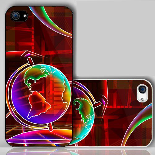 Globe World Neon   iPhone Case Cover    085