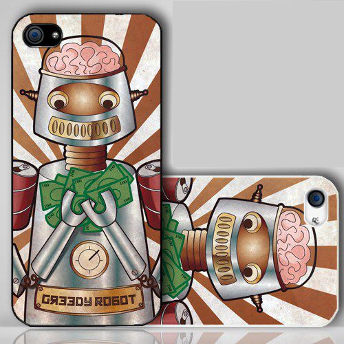 Retro Greedy Robot   iPhone Case Cover    141