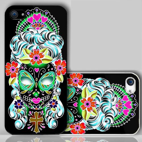 Sugar Girl Skulls   iPhone Case Cover    156
