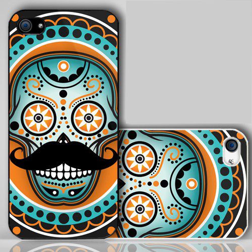 Sugar Skull Mustache   iPhone Case Cover    157