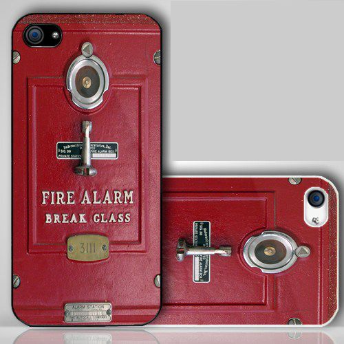 Vintage Red Fire Alarm   iPhone Case Cover    185