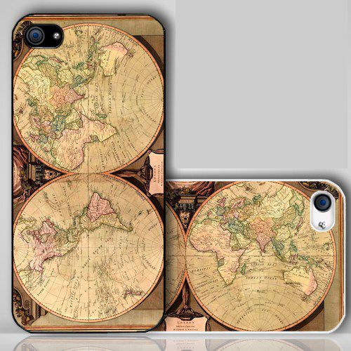 Vintage World Map Retro   iPhone Case Cover    192