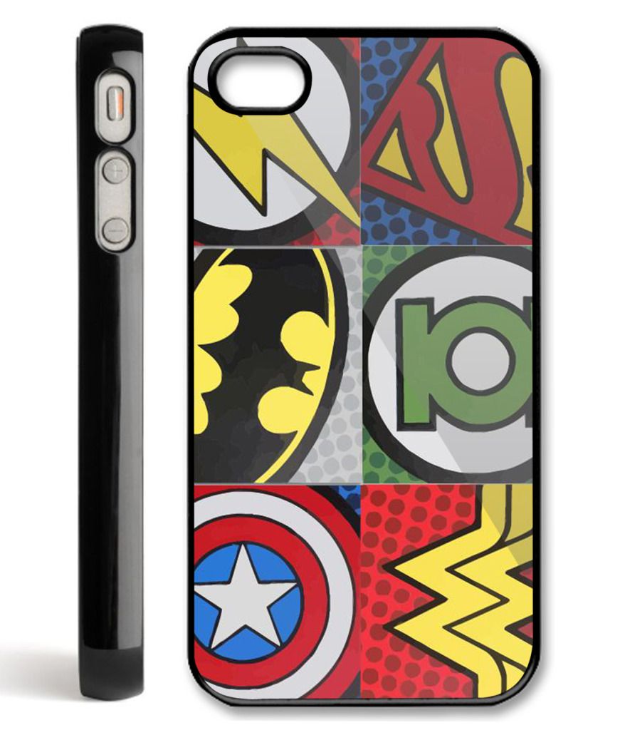 Pop comic art super hero logo  iPhone Case Cover    098