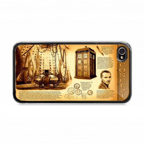 Vintage Leonardo da vinci art about Tardis Box  iPhone Case Cover    174
