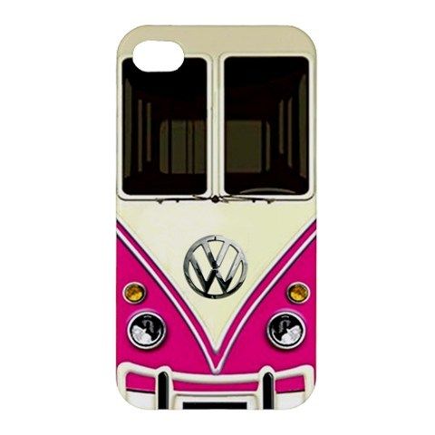 Vintage VW Pink Retro Campers mini Van  iPhone Case Cover    177