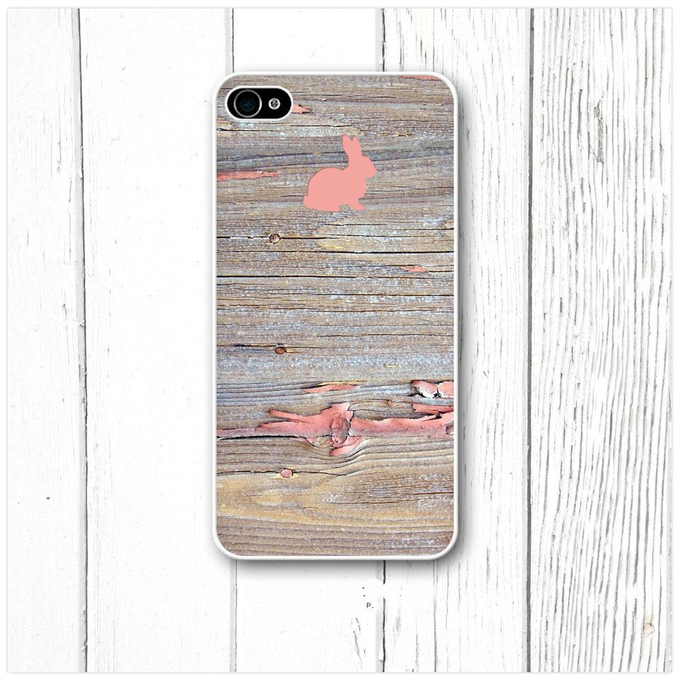 Bunny Rabbit on Wood   iPhone Case Cover    034