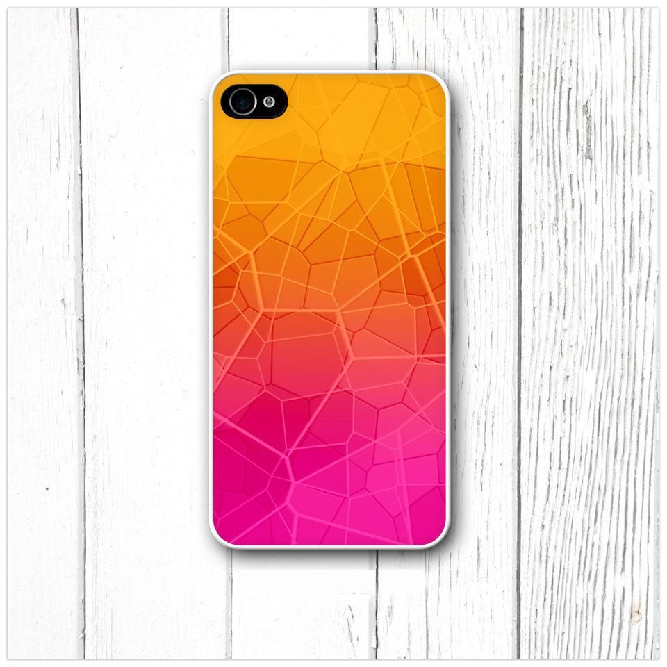 Orange and Pink Abstract Texture   iPhone Case Cover    082