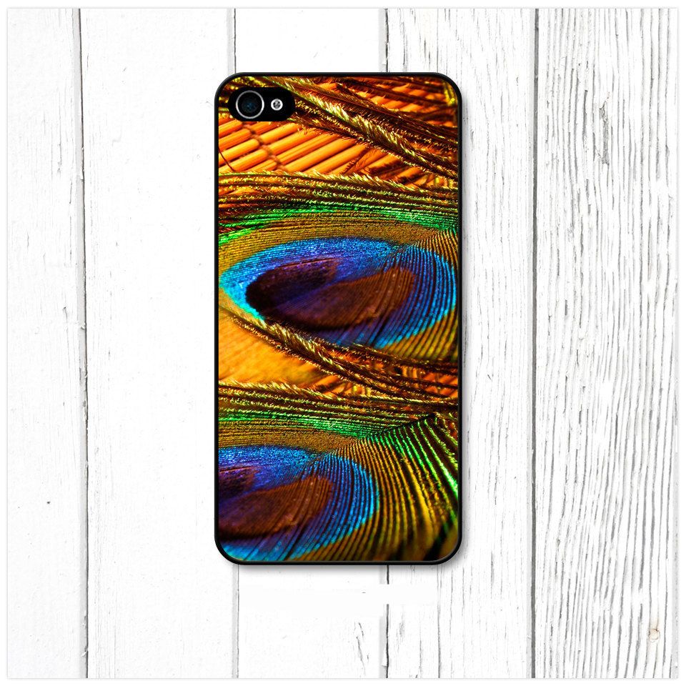 Peacock Feather Texture Yellow   iPhone Case Cover    089