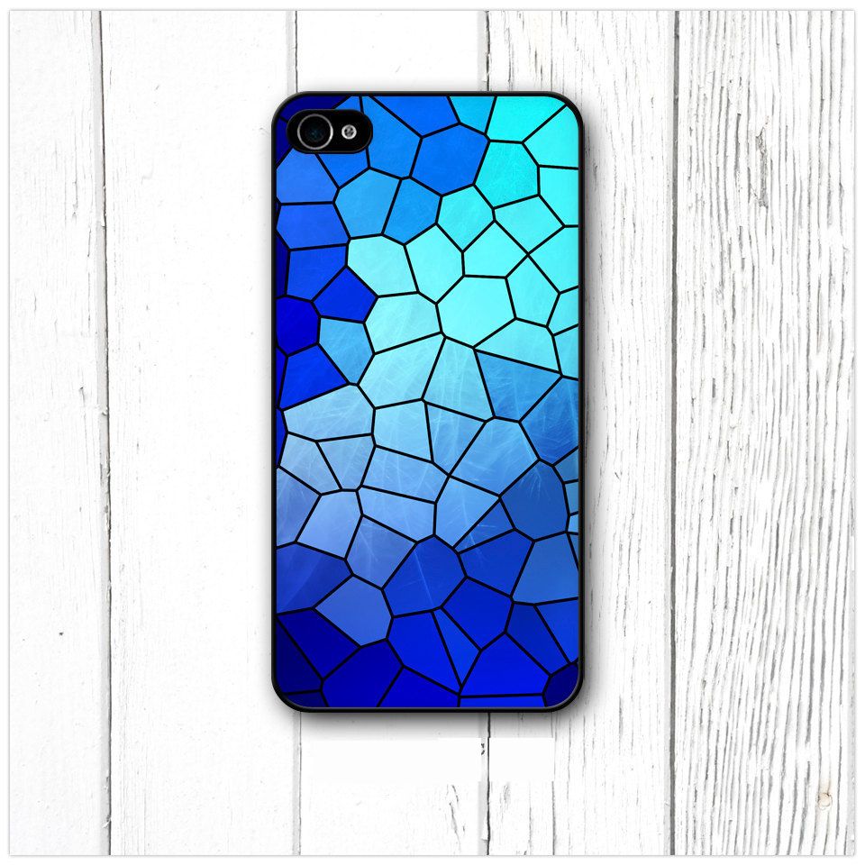 Teal and Blue Abstract Texture   iPhone Case Cover    103