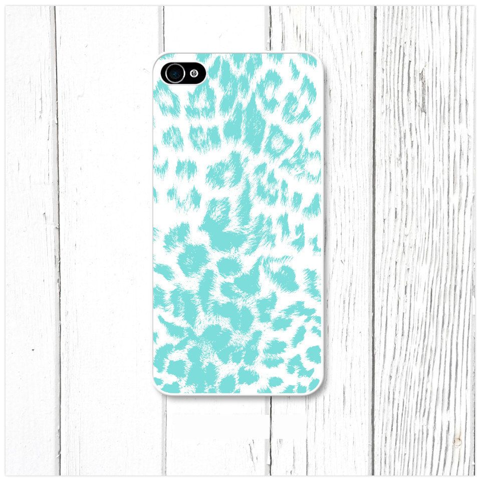 Teal Leopard Texture   iPhone Case Cover    107