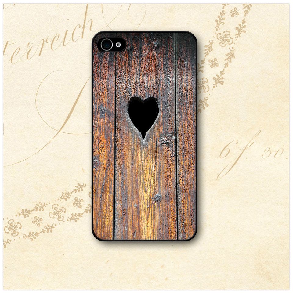 Wood and Heart   iPhone Case Cover    119
