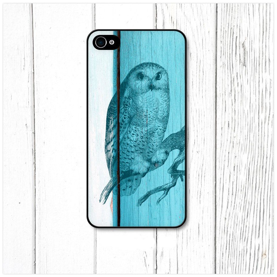Wood Texture and Owl   iPhone Case Cover    126