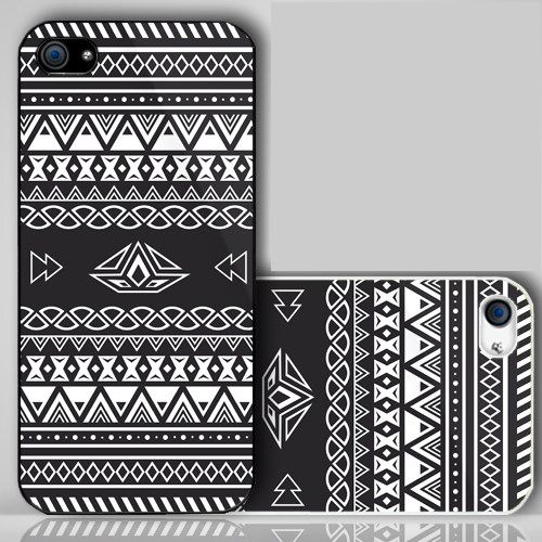 Black White Pattern Aztec   iPhone Case Cover    004