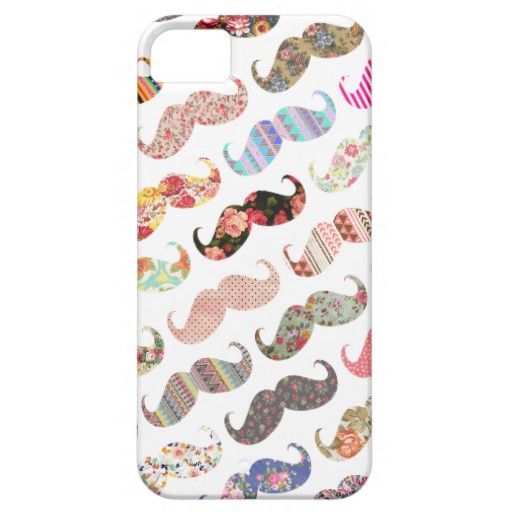 Colorful Patterns Mustaches   iPhone Case Cover    008
