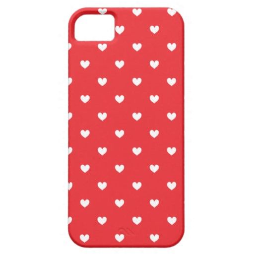 Red & White Hearts   iPhone Case Cover    030