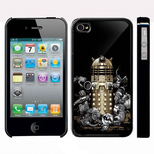 Tardis doctor who Dalek Gold iPhone Kılıf-Kapak 393