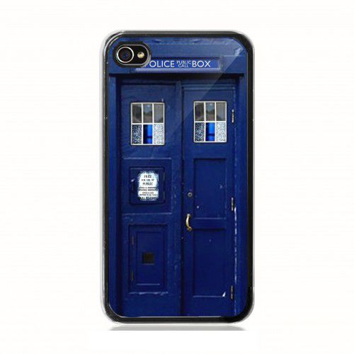 Tardis doctor who geek retro style iPhone Kılıf-Kapak 395
