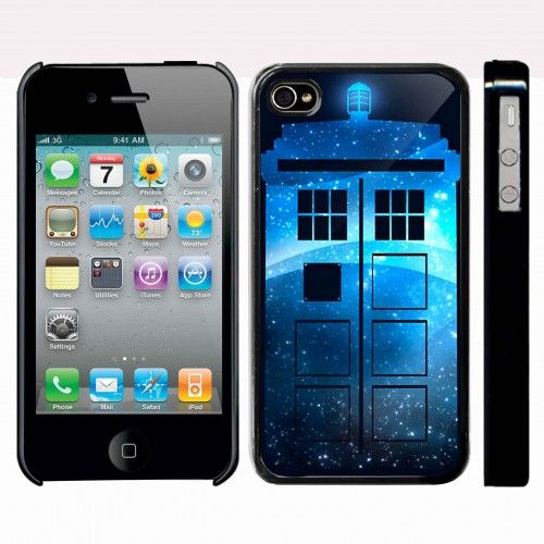 Tardis doctor who geek retro style iPhone Kılıf-Kapak 397