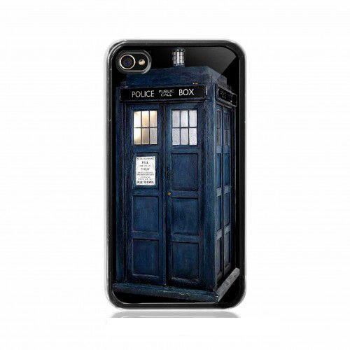 Tardis doctor who geek retro style iPhone Kılıf-Kapak 399