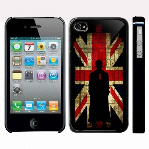 Tardis doctor who with British Flag iPhone Kılıf-Kapak 400