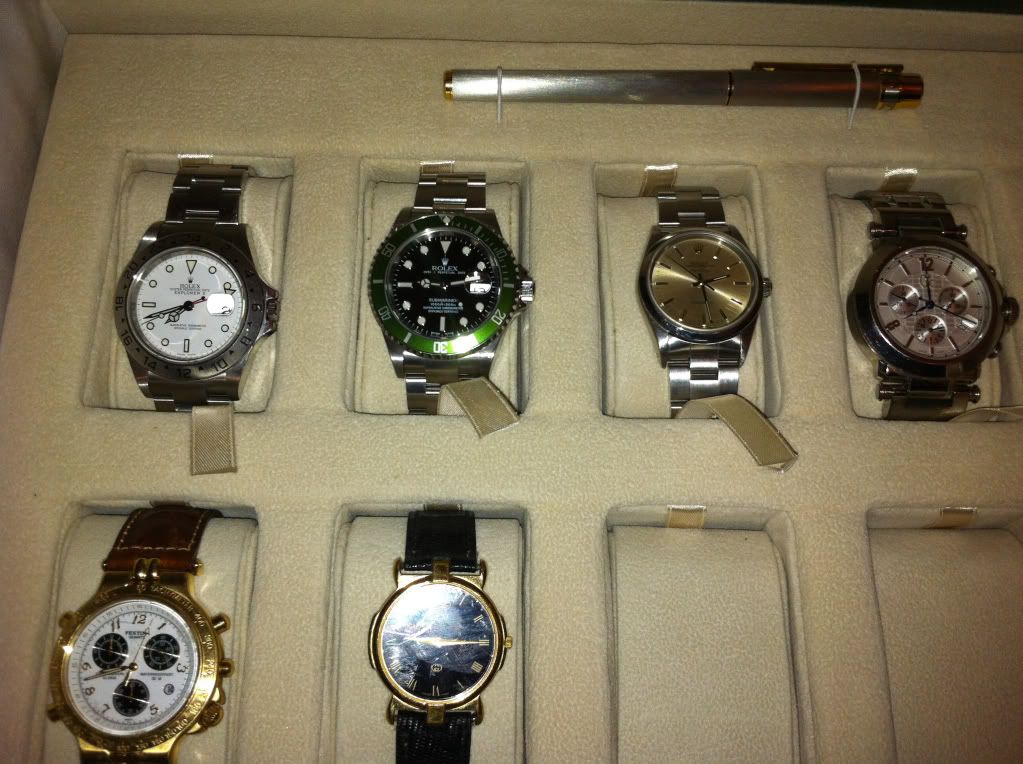 My new Rolex storage box and obligatory pics of watches inside! Rolex