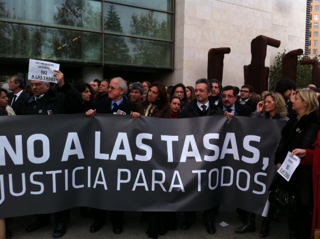 Protesta contra las tasas judiciales