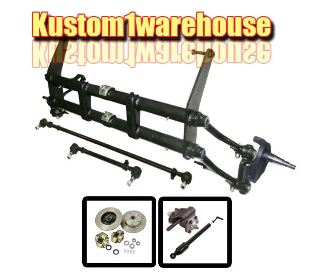 2 inch narrowed VW link king pin front end beam w/drop disc brakes
