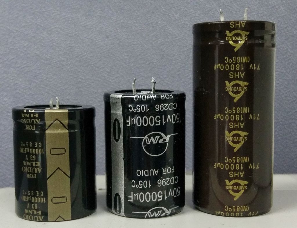 Performance comparison of three types of electrolytic capacitors for