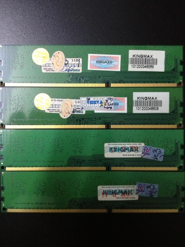 DDR3 Kingmax 2GB Bus1333 BH lâu lắc.