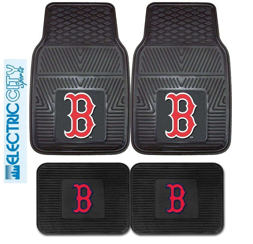 Boston Red Sox Car Truck Floor Mats 2 4 PC Sets Heavy Duty Vinyl eBay