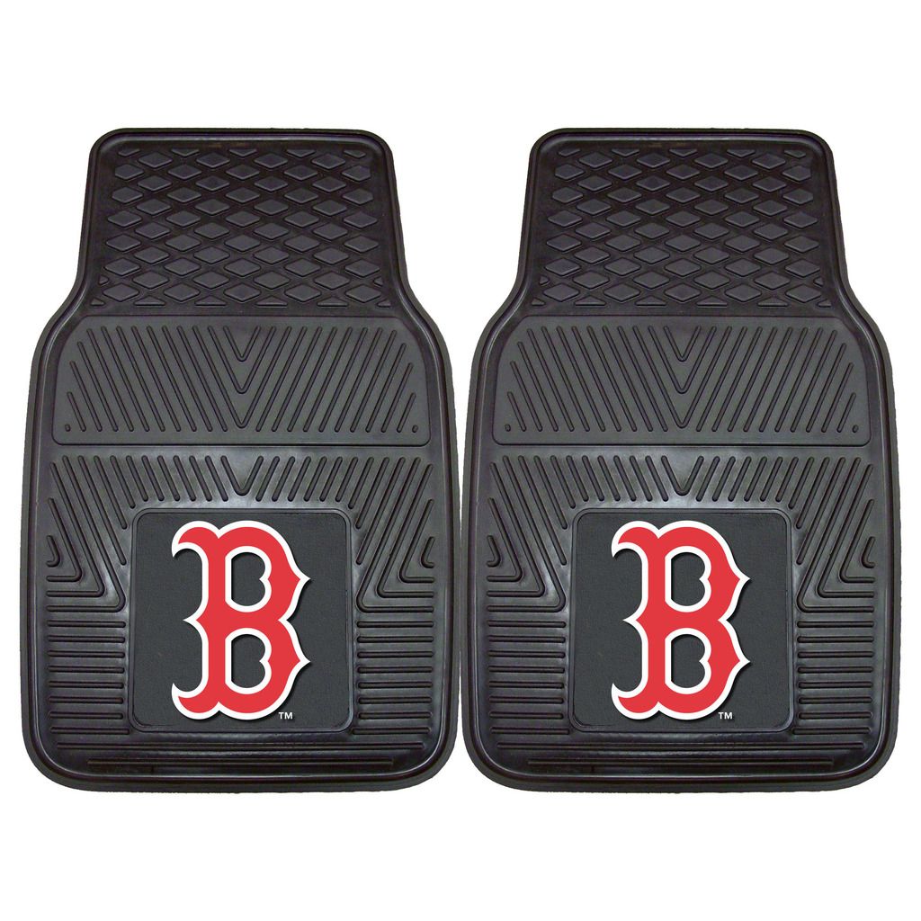 Boston Red Sox Heavy Vinyl MLB Floor Mats 2 & 4 pc Sets Cars Trucks