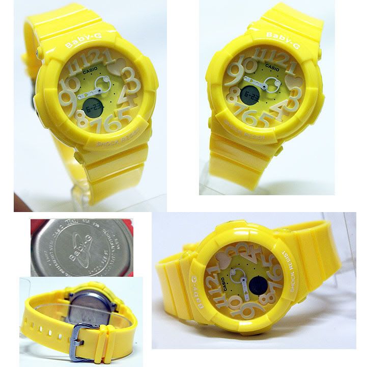 casio baby g yellow