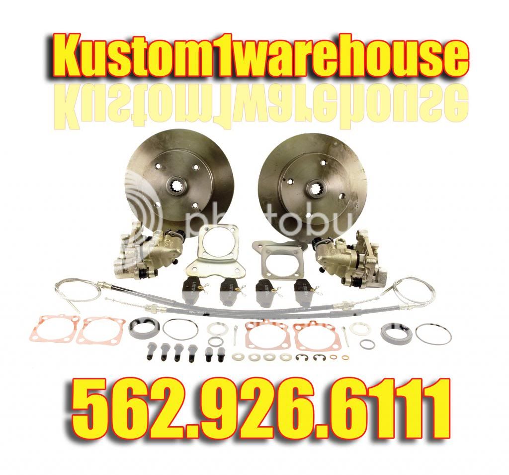 Rear Disc Brake Conversion Kit for VW Volkswagen w Emergency Brake Bug